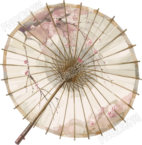 油纸伞透明背景素材