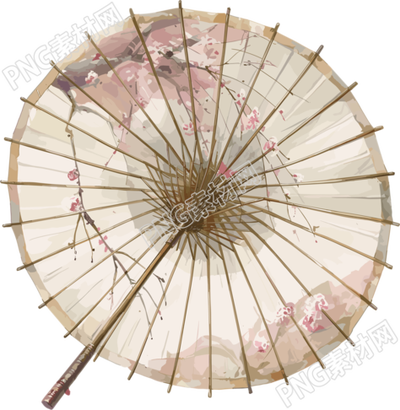 油紙傘透明背景素材