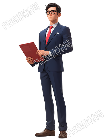 3D律師插畫(huà)設(shè)計(jì)元素