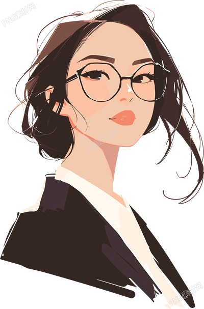 眼鏡律師插圖