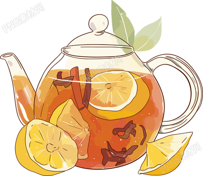 檸檬紅茶PNG素材