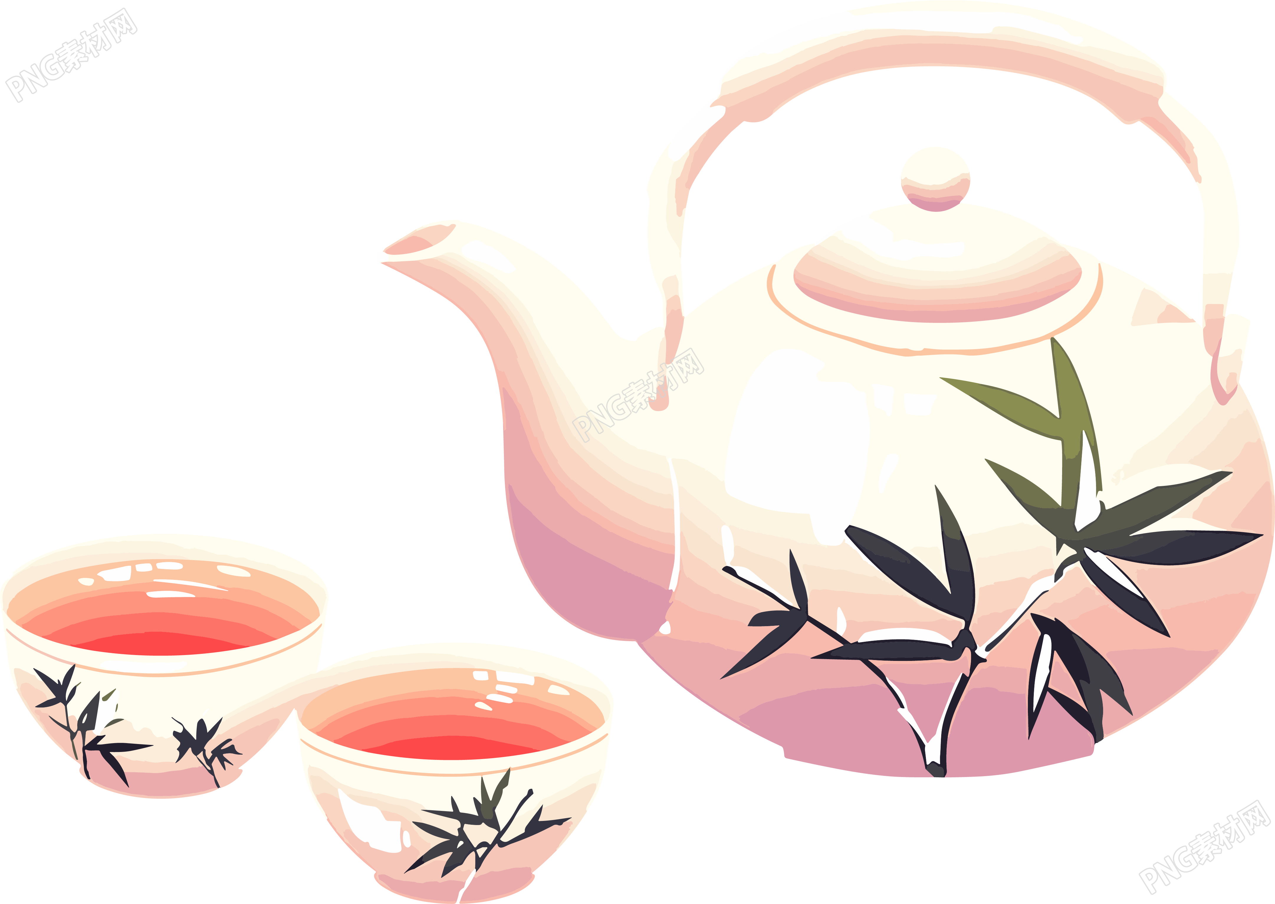 清茶古典茶壶素材