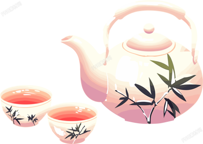 清茶古典茶壺素材