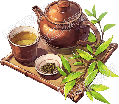 清茶可商用插畫