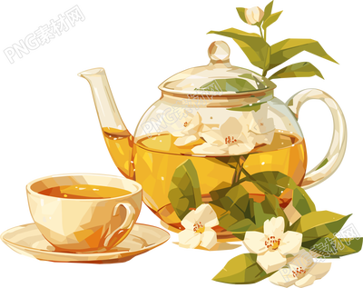 茉莉花茶插圖
