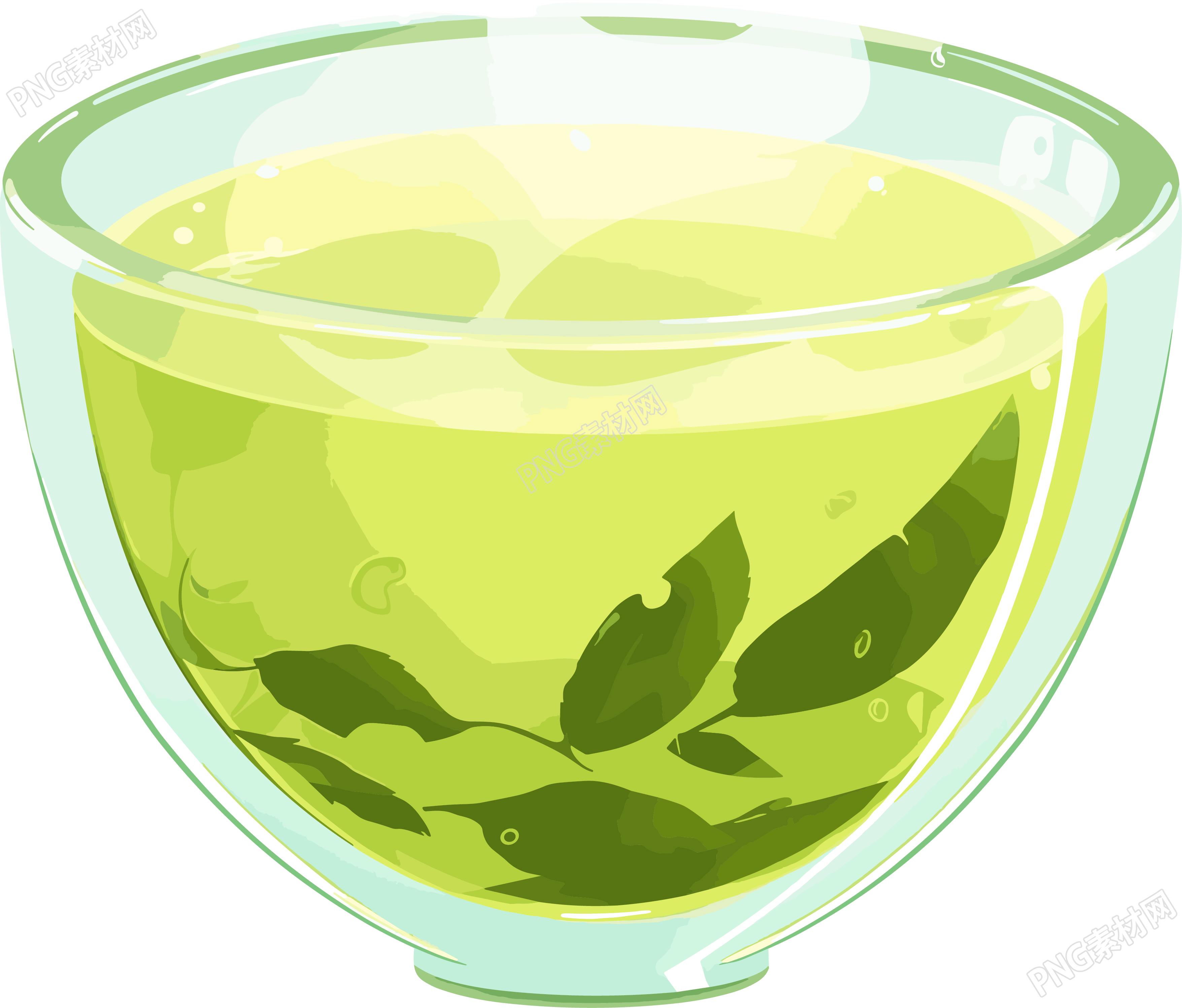 清茶插图素材