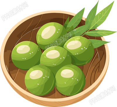 青團透明背景素材