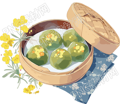 青團美味插畫