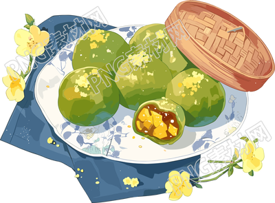 青團精美插圖
