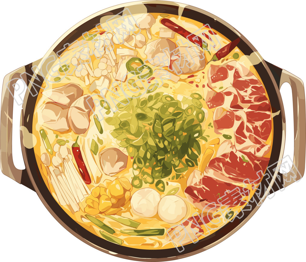 卡通火锅插画设计