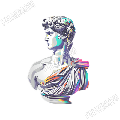 復(fù)古貼紙PNG插圖