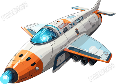 航空飛船插畫素材