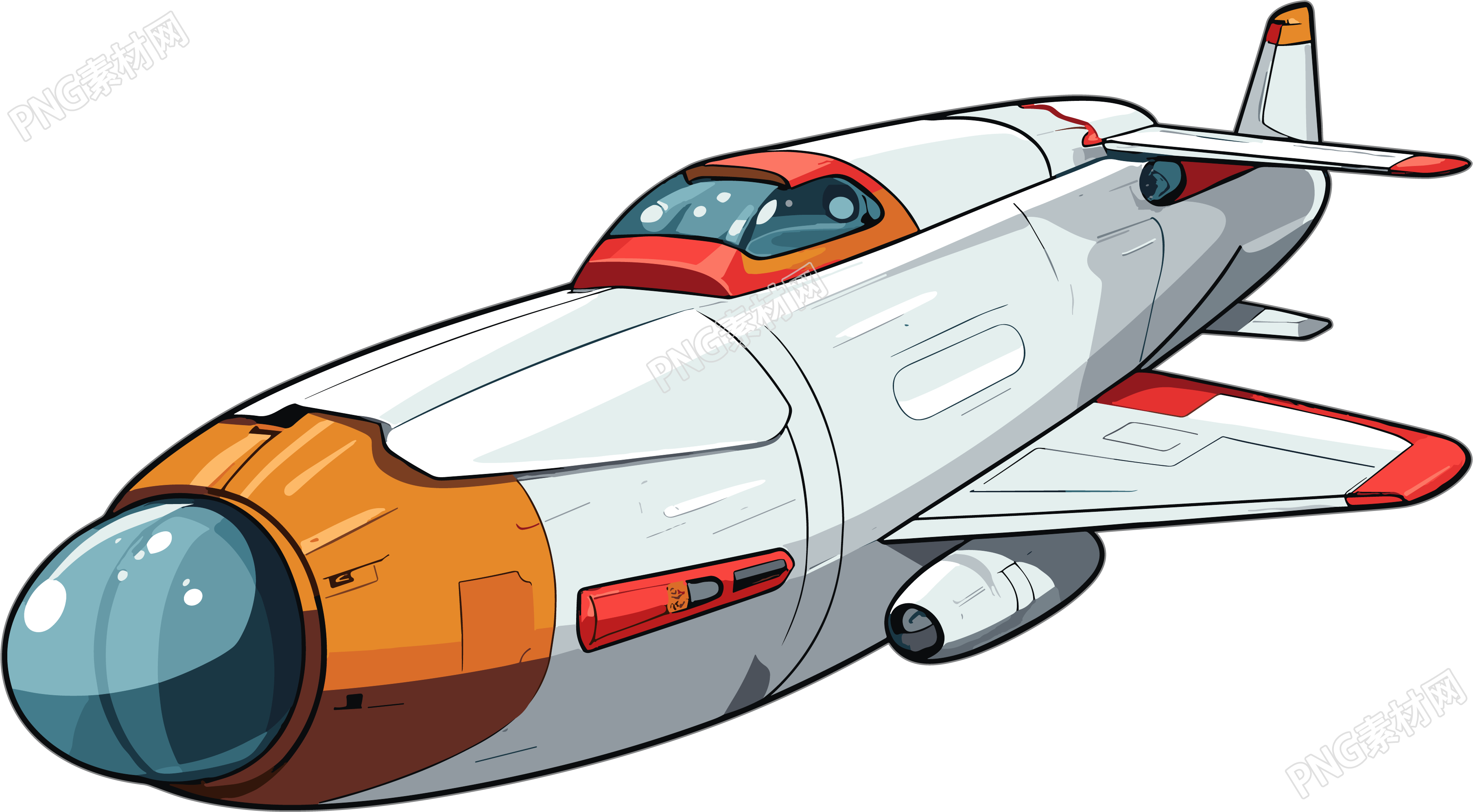 航空飞船插画