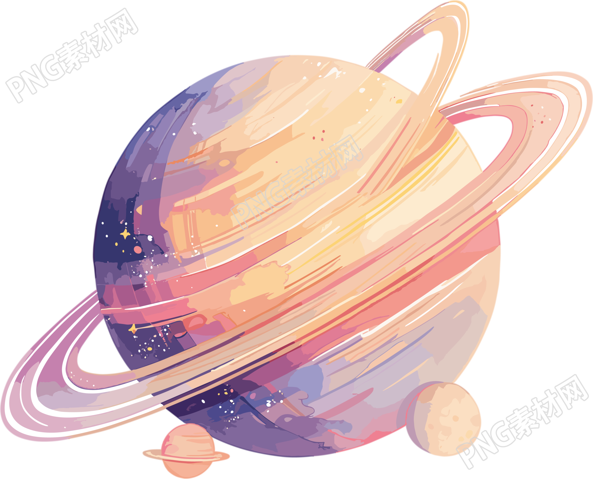 外太空创意插画