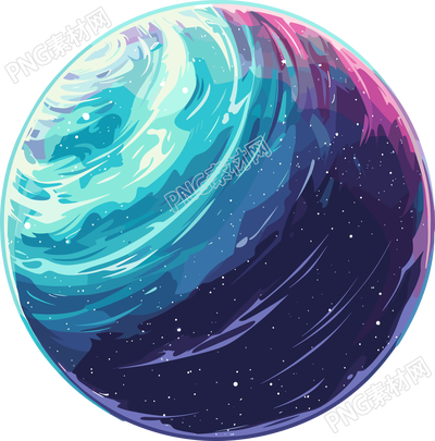 外太空漫畫式插畫