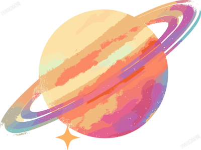 外太空卡通圖案素材