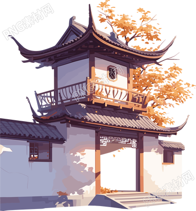 國(guó)風(fēng)建筑美景素材