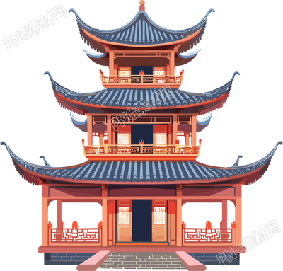 國(guó)風(fēng)建筑設(shè)計(jì)插圖