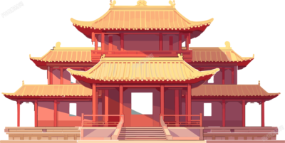 國(guó)風(fēng)建筑簡(jiǎn)約美觀素材