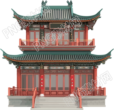 國(guó)風(fēng)建筑商業(yè)設(shè)計(jì)插圖
