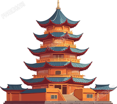 國(guó)風(fēng)建筑插畫
