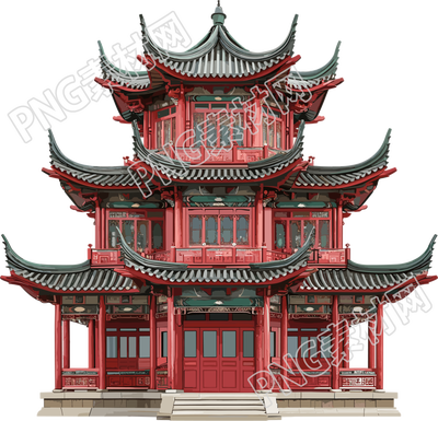 國(guó)風(fēng)建筑矢量素材