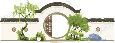 國(guó)風(fēng)建筑PNG圖形素材