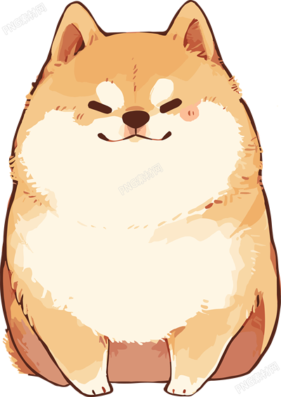 可愛狗狗手賬插圖