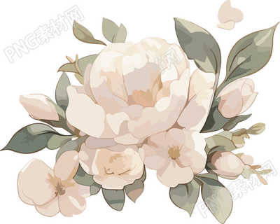 唯美花卉手賬插圖