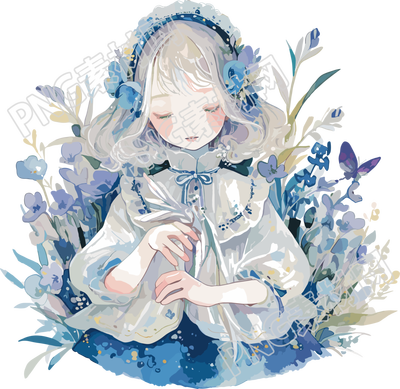 復(fù)古女孩手賬元素
