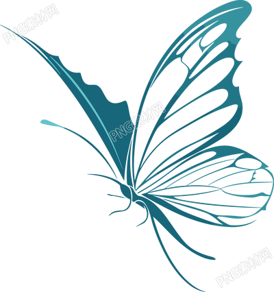 線條蝴蝶極簡(jiǎn)插圖