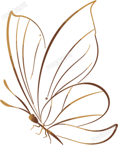 線條蝴蝶簡(jiǎn)潔插圖