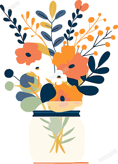 插花精美花卉插畫(huà)
