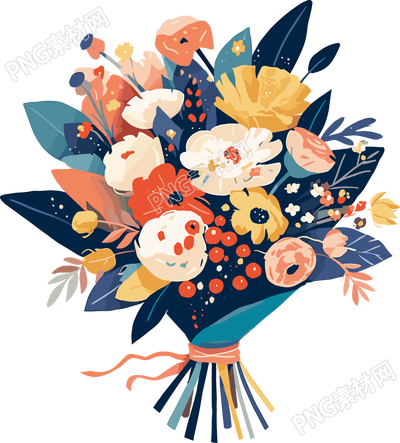 插花可商用插圖