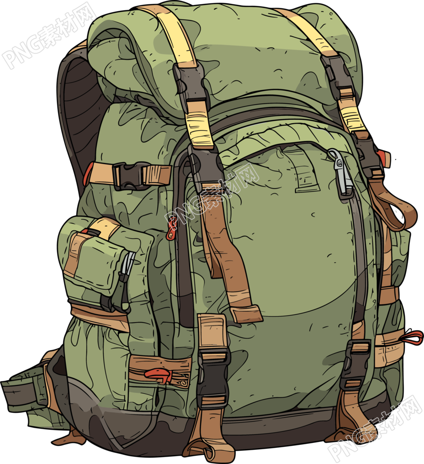 探险登山包PNG素材