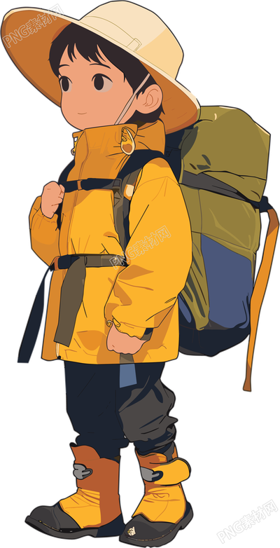 探險少年冒險插畫