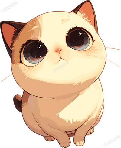 貓咪呆萌插畫