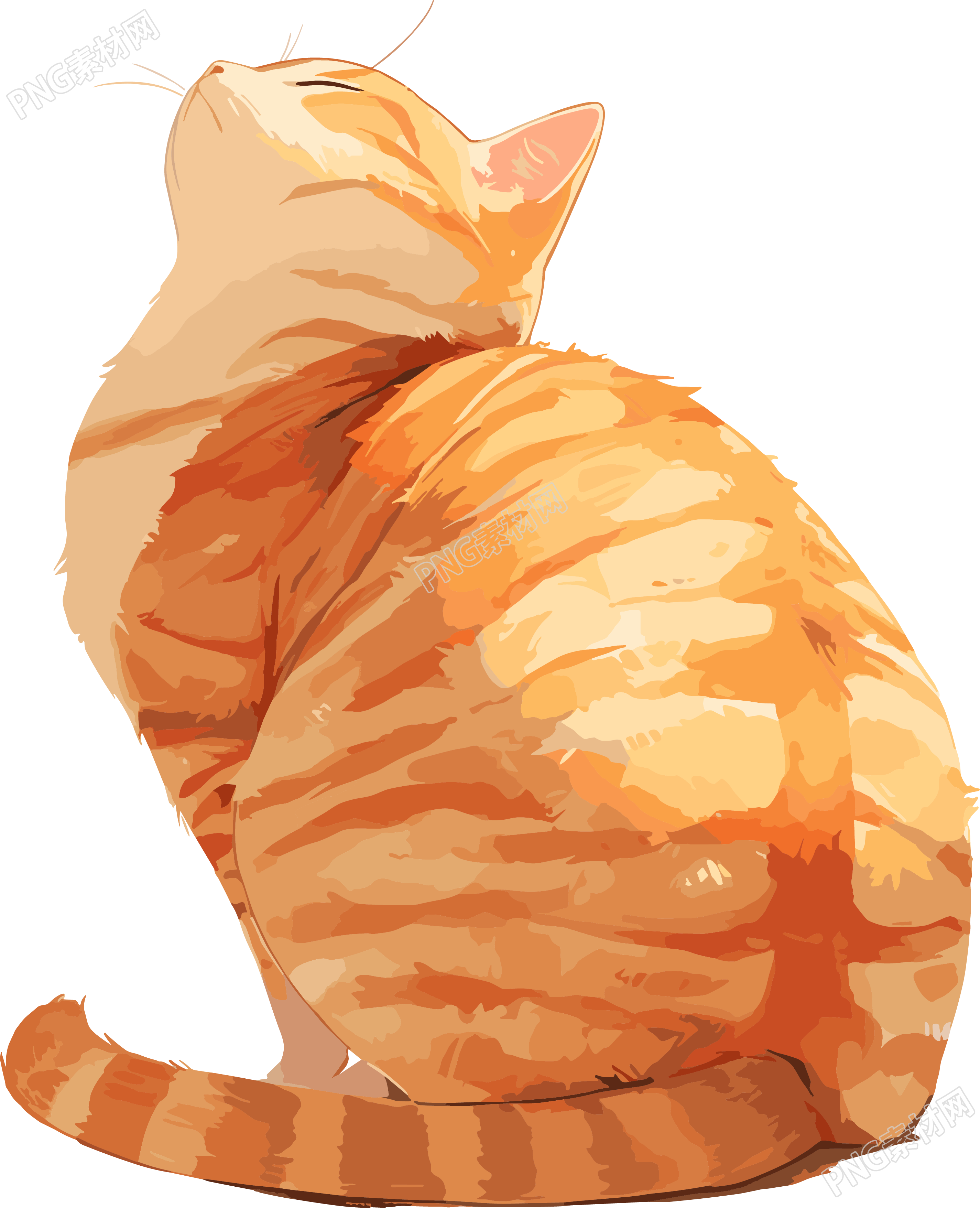 猫咪卡通矢量素材