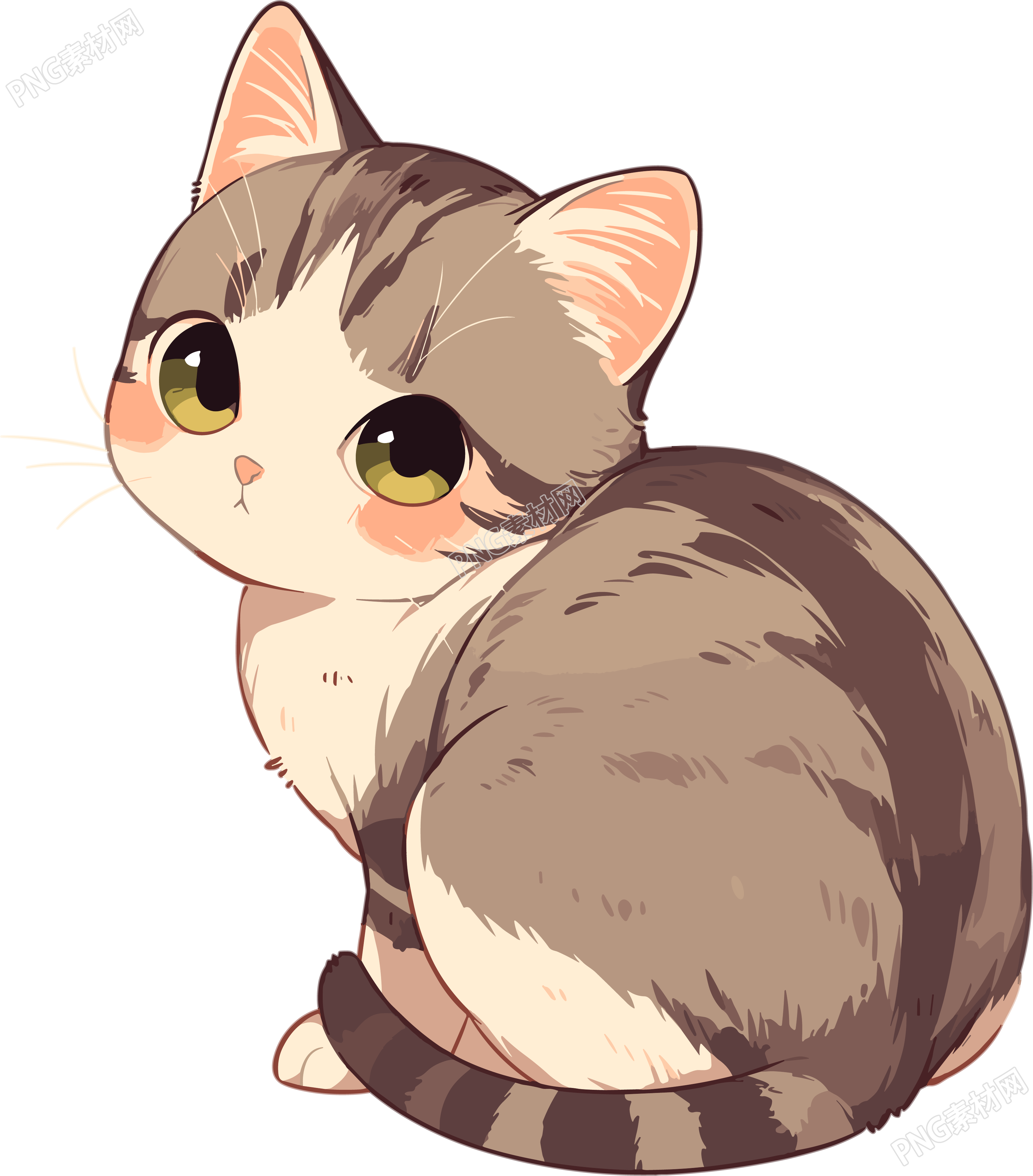 猫咪插画商用素材