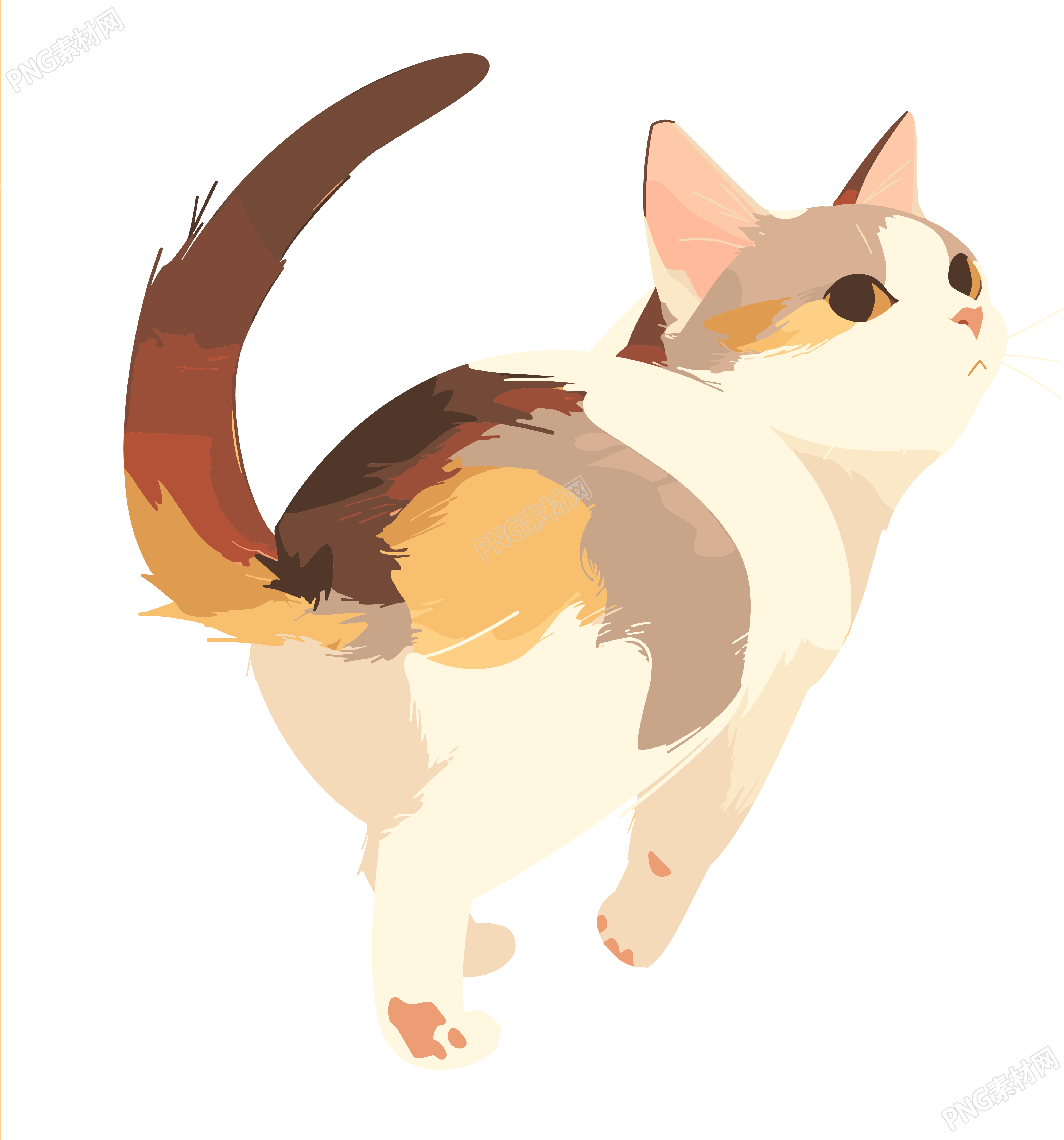 猫咪可商用插画