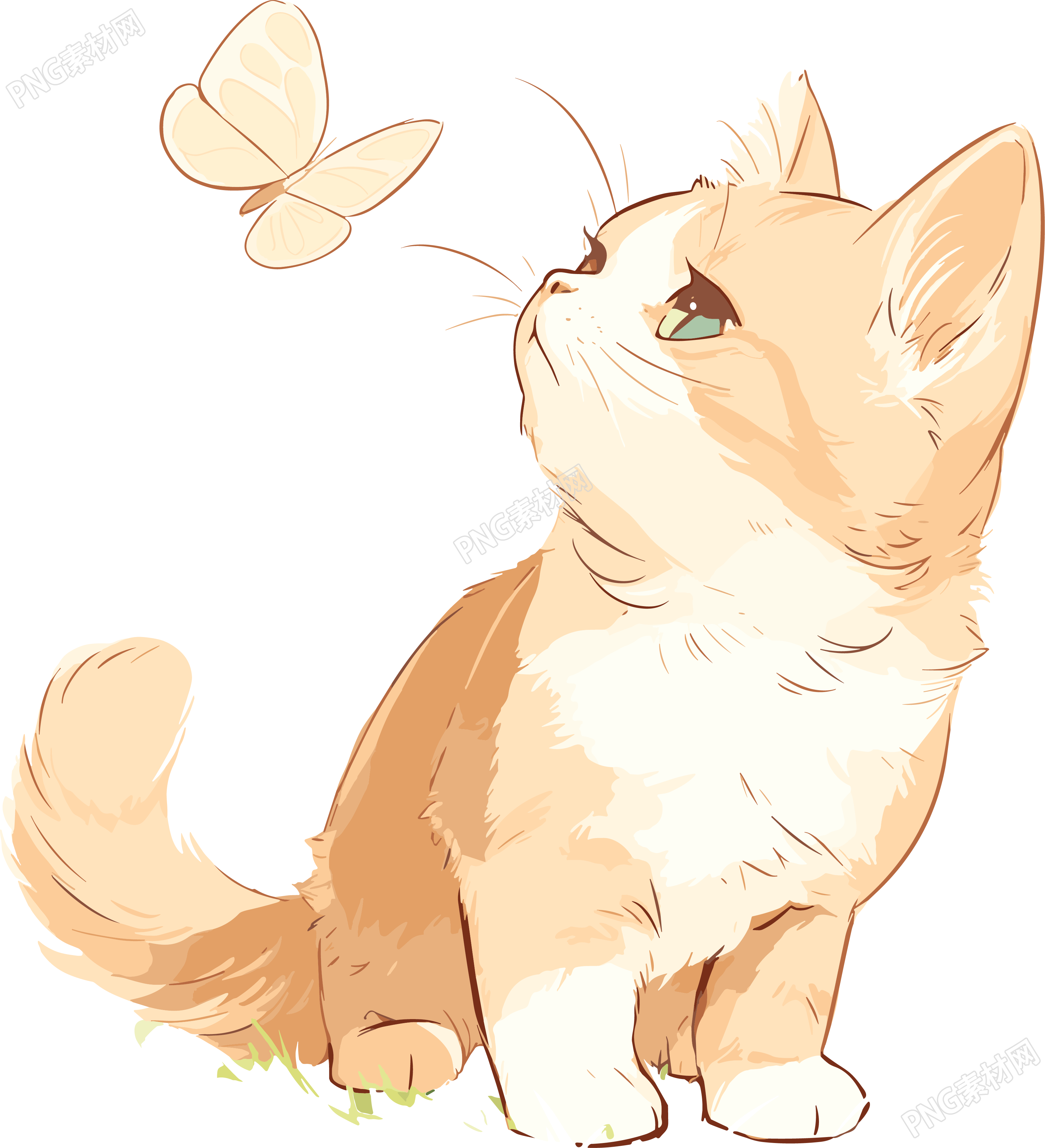 猫咪高清质量插画