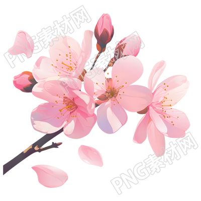 桃花圖形素材