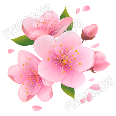 桃花創(chuàng)意設(shè)計(jì)元素
