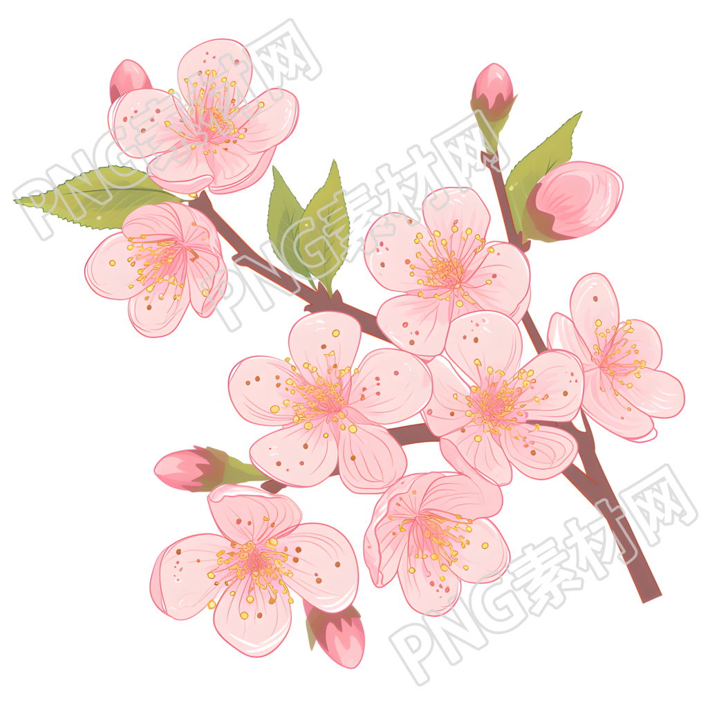 桃花高清图形素材