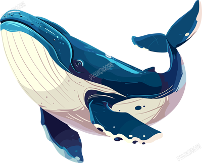 鯨魚(yú)簡(jiǎn)單可愛(ài)插圖