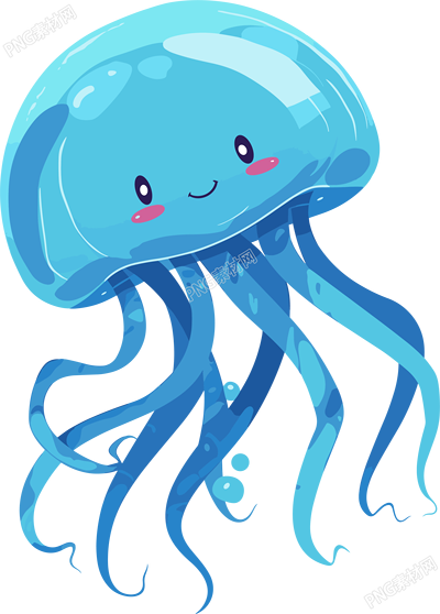 八爪魚海洋生物素材
