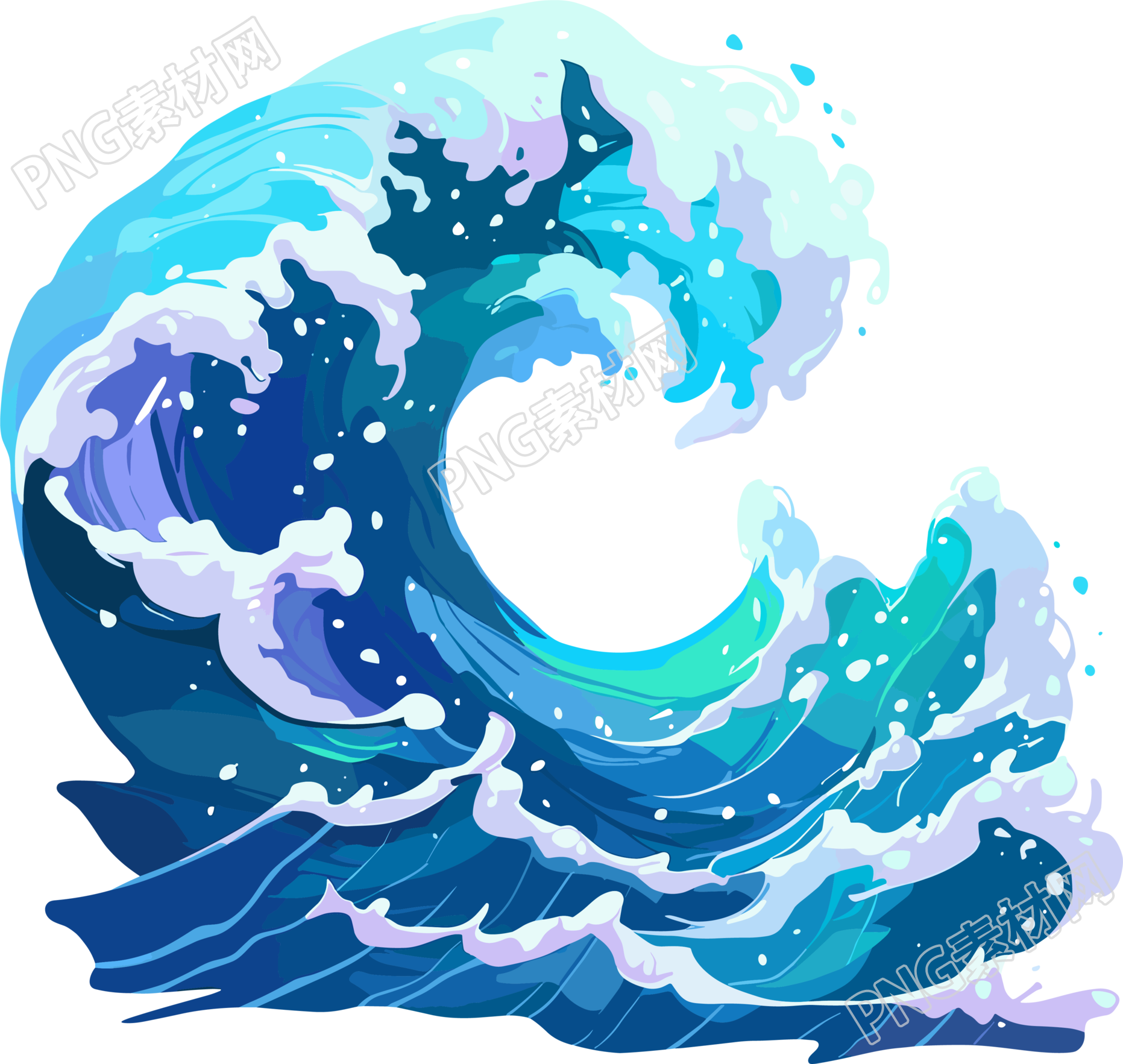 海浪高清图形素材