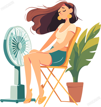 夏日清涼女孩可商用素材