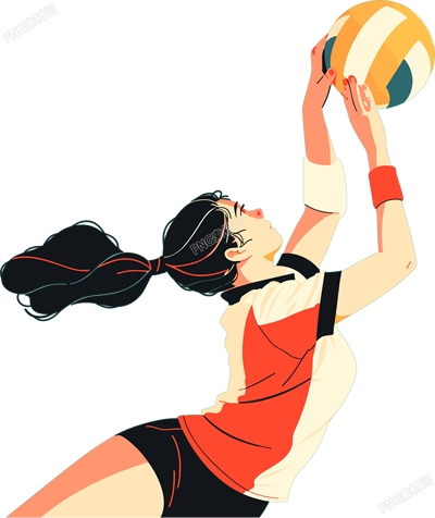 春季運(yùn)動(dòng)會(huì)打排球素材