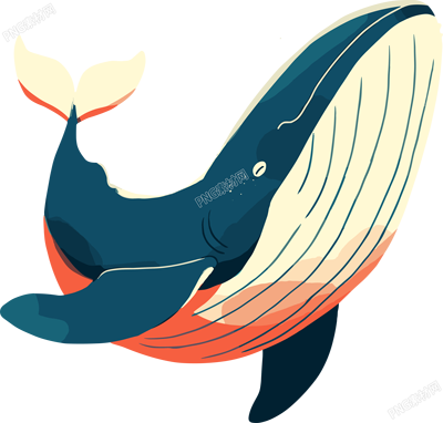 海洋鯨魚插圖